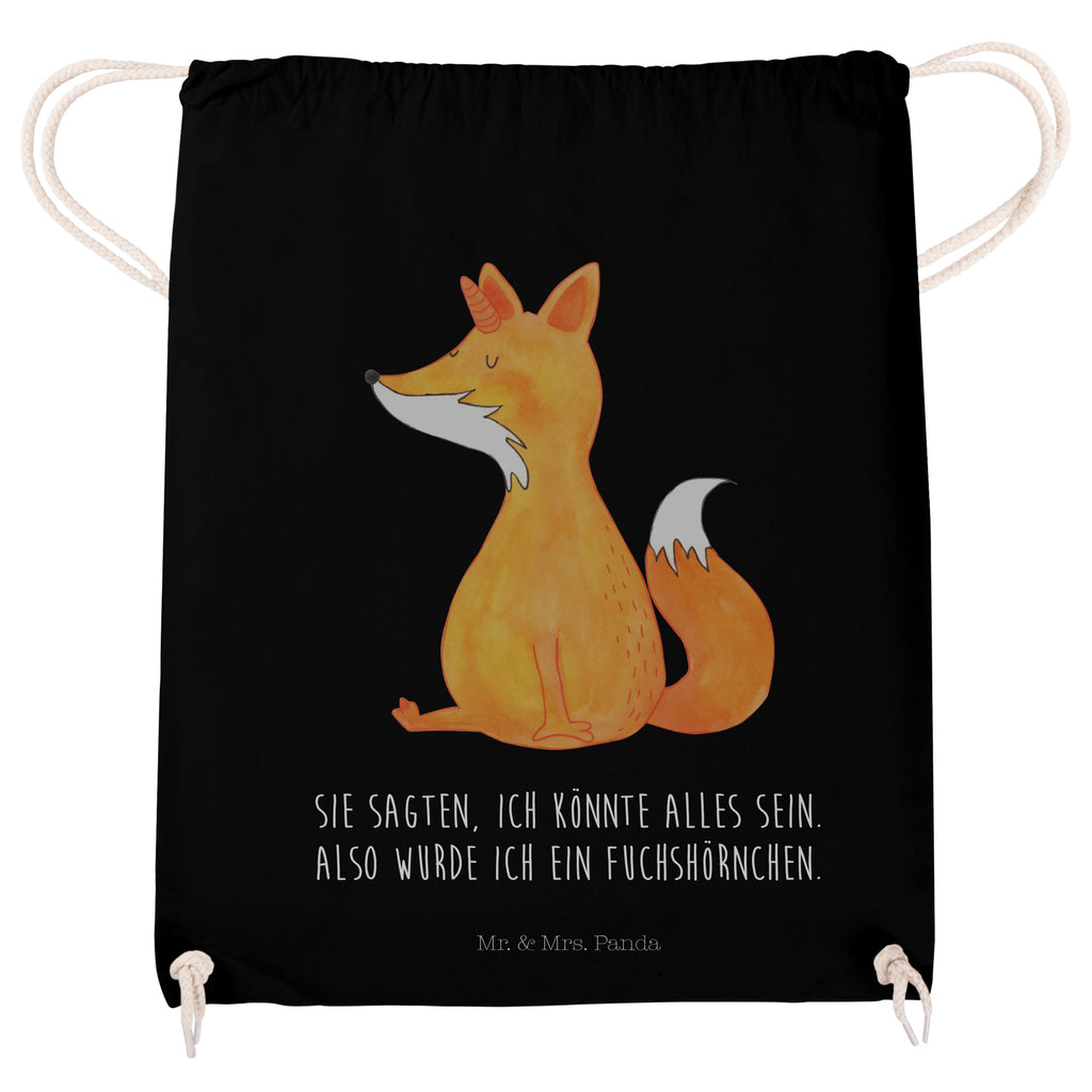 Sportbeutel Fuchshörnchen Turnbeutel, Beutel, Sporttasche, Tasche, Stoffbeutel, Einhorn, Einhörner, Einhorn Deko, Pegasus, Unicorn, Fuchs, Unicorns, Fuchshörnchen, Fuchshorn, Foxycorn, Füchse