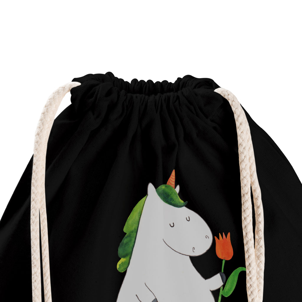 Sportbeutel Einhorn Gärtner Turnbeutel, Beutel, Sporttasche, Tasche, Stoffbeutel, Einhorn, Einhörner, Einhorn Deko, Pegasus, Unicorn, Luftballon, Gießkanne, Giesskanne, Lebenslust, Freude, Blume, Freundin, Garten, Stiefel