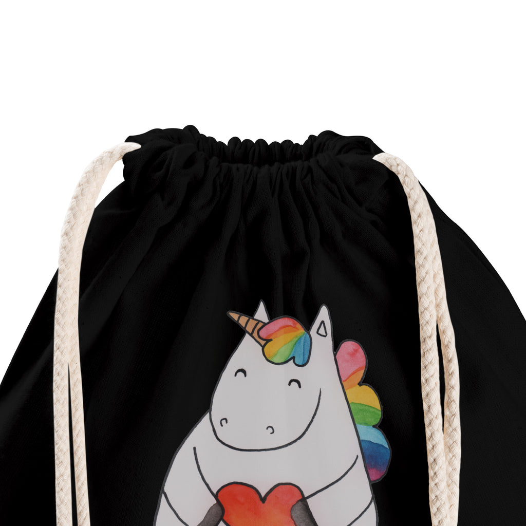 Sportbeutel Einhorn Herz Turnbeutel, Beutel, Sporttasche, Tasche, Stoffbeutel, Einhorn, Einhörner, Einhorn Deko, Pegasus, Unicorn, Herz, schlimm, böse, witzig, lustig, Freundin, anders, bunt
