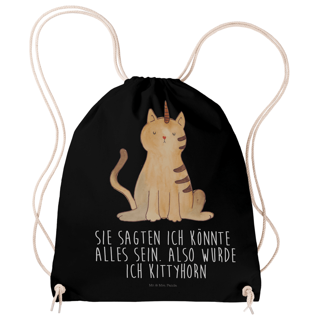 Sportbeutel Einhorn Katze Turnbeutel, Beutel, Sporttasche, Tasche, Stoffbeutel, Einhorn, Einhörner, Einhorn Deko, Pegasus, Unicorn, Katzer, Mieze, Regenbogen, Glitzer, Einhornpower, Erwachsenwerden, Katze, Katzenhorn, Einhornkatze, Kittyhorn