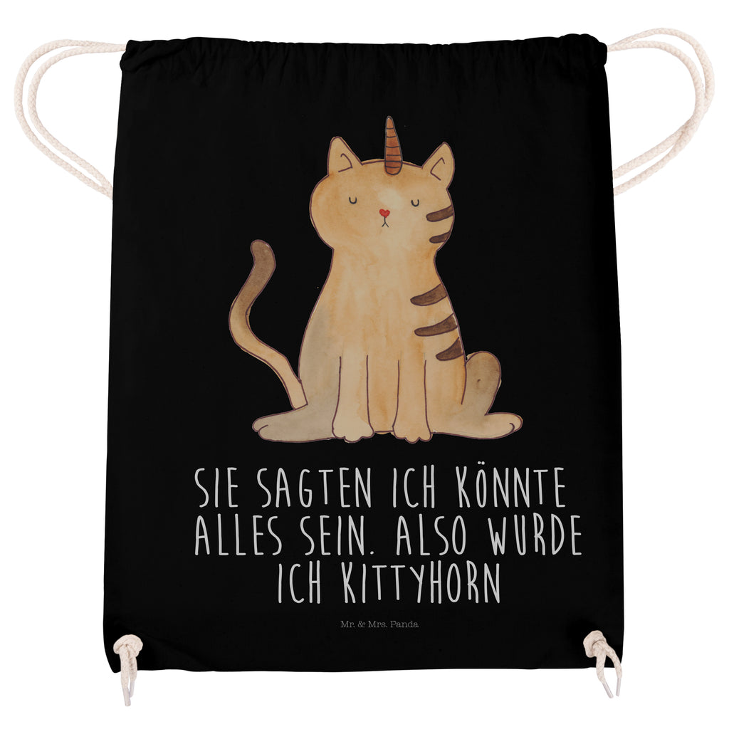 Sportbeutel Einhorn Katze Turnbeutel, Beutel, Sporttasche, Tasche, Stoffbeutel, Einhorn, Einhörner, Einhorn Deko, Pegasus, Unicorn, Katzer, Mieze, Regenbogen, Glitzer, Einhornpower, Erwachsenwerden, Katze, Katzenhorn, Einhornkatze, Kittyhorn