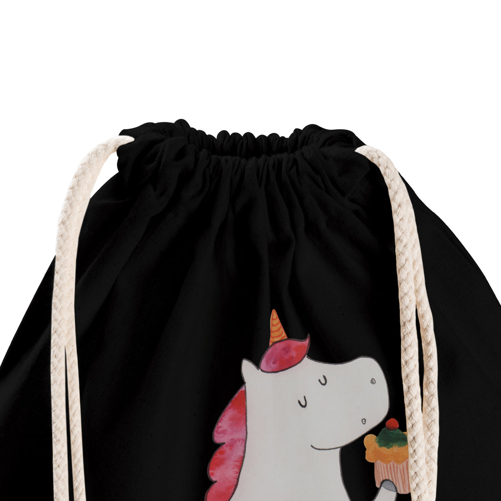Sportbeutel Einhorn Küchenfee Turnbeutel, Beutel, Sporttasche, Tasche, Stoffbeutel, Einhorn, Einhörner, Einhorn Deko, Pegasus, Unicorn, backen, Muffin, Motivation, Träumer, träumen, Bäckerin, Hobbykoch, Koch, Torte, Kuchen