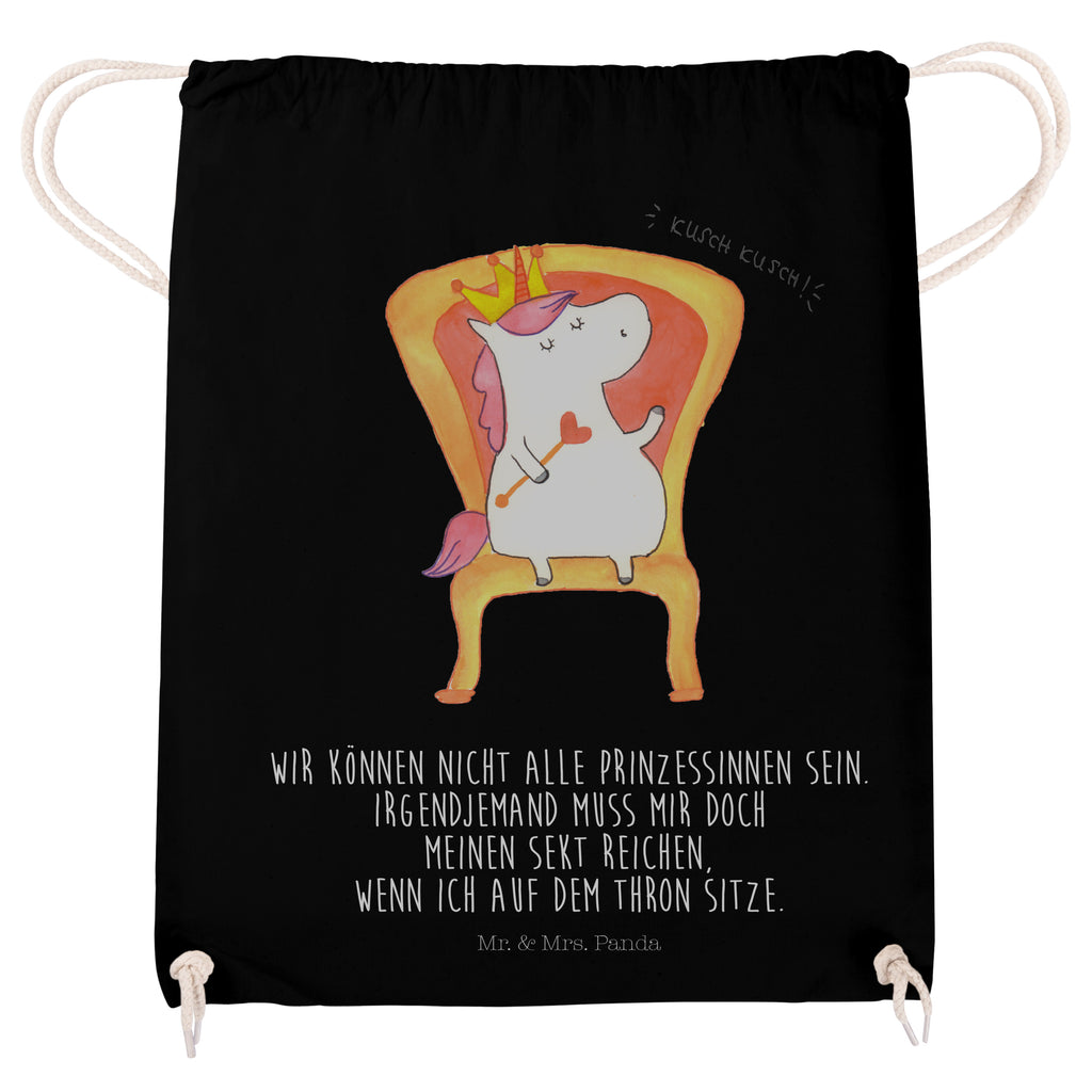 Sportbeutel Einhorn König Turnbeutel, Beutel, Sporttasche, Tasche, Stoffbeutel, Einhorn, Einhörner, Einhorn Deko, Pegasus, Unicorn, König, Präsident, Bundeskanzler, Herrscher, Kaiser, Prinzessin, Krone