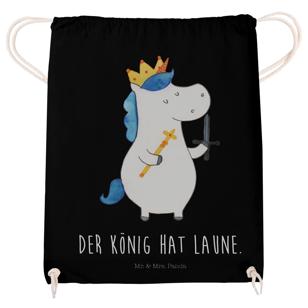 Sportbeutel Einhorn König mit Schwert Turnbeutel, Beutel, Sporttasche, Tasche, Stoffbeutel, Einhorn, Einhörner, Einhorn Deko, Pegasus, Unicorn, König, Ritter, Mittelalter