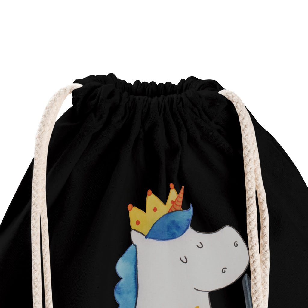 Sportbeutel Einhorn König mit Schwert Turnbeutel, Beutel, Sporttasche, Tasche, Stoffbeutel, Einhorn, Einhörner, Einhorn Deko, Pegasus, Unicorn, König, Ritter, Mittelalter