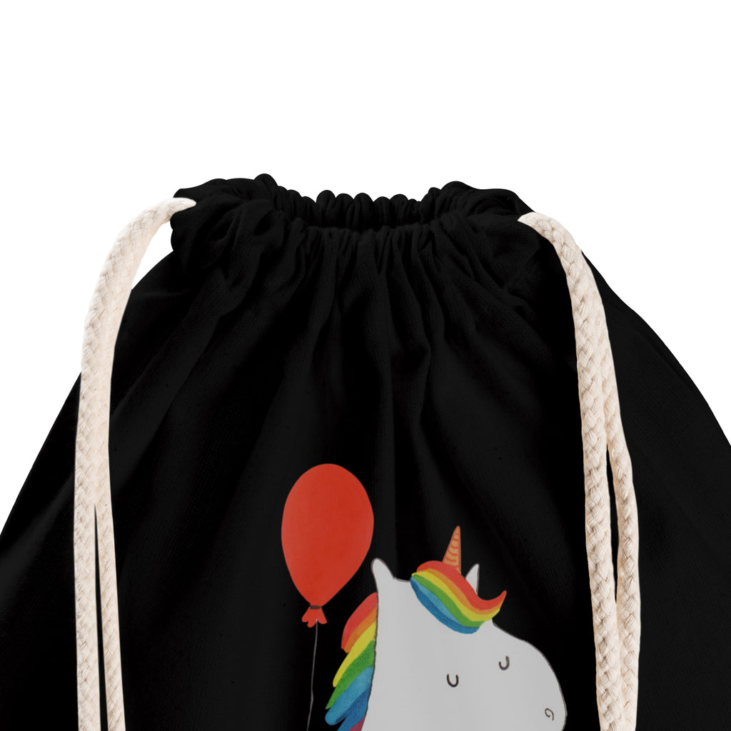 Sportbeutel Einhorn Luftballon Turnbeutel, Beutel, Sporttasche, Tasche, Stoffbeutel, Einhorn, Einhörner, Einhorn Deko, Pegasus, Unicorn, Luftballon, Geld, Lebenslust, Freude, Geschenk, Freundin