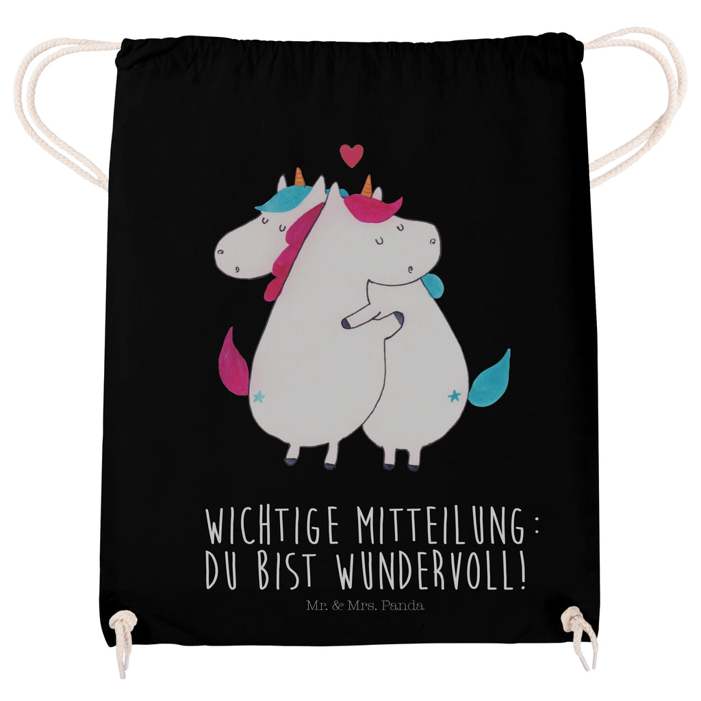Sportbeutel Einhorn Mitteilung Turnbeutel, Beutel, Sporttasche, Tasche, Stoffbeutel, Einhorn, Einhörner, Einhorn Deko, Pegasus, Unicorn, Valentinstag, Valentine, Liebe, Geschenk, Partner, Ehe, lustig, witzig, Spruch