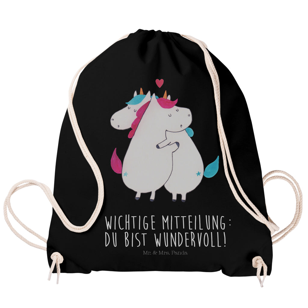 Sportbeutel Einhorn Mitteilung Turnbeutel, Beutel, Sporttasche, Tasche, Stoffbeutel, Einhorn, Einhörner, Einhorn Deko, Pegasus, Unicorn, Valentinstag, Valentine, Liebe, Geschenk, Partner, Ehe, lustig, witzig, Spruch