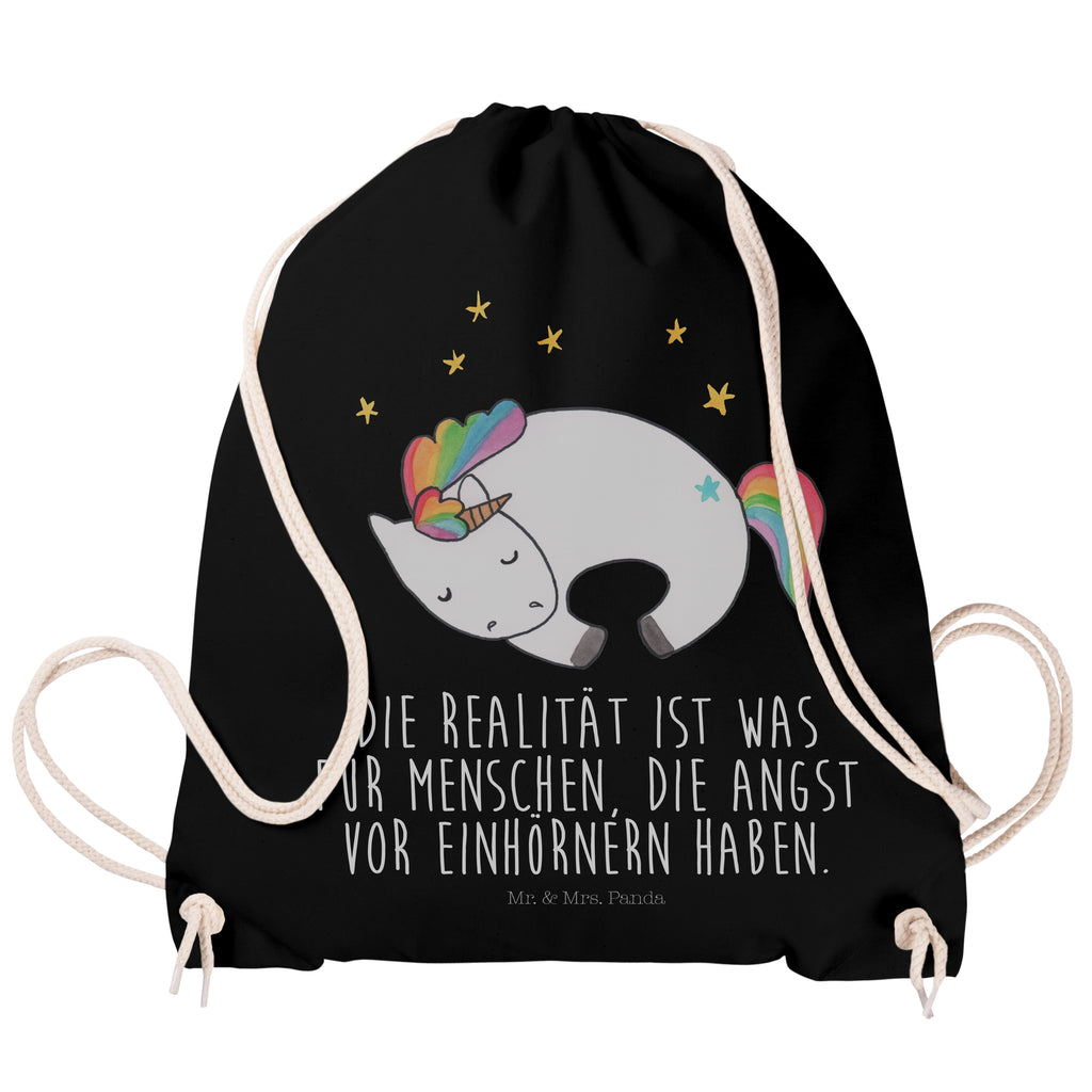 Sportbeutel Einhorn Nacht Turnbeutel, Beutel, Sporttasche, Tasche, Stoffbeutel, Einhorn, Einhörner, Einhorn Deko, Pegasus, Unicorn, Träume, Traum, unicorn, Realität, Menschen, Geschenk, Ruhe, Freundin