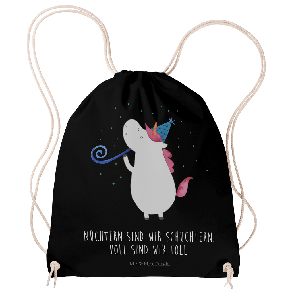 Sportbeutel Einhorn Party Turnbeutel, Beutel, Sporttasche, Tasche, Stoffbeutel, Einhorn, Einhörner, Einhorn Deko, Pegasus, Unicorn, Glitzer, Konfetti, Party, Geburtstag, Feier, Fest, Alkohol, Disco, Club