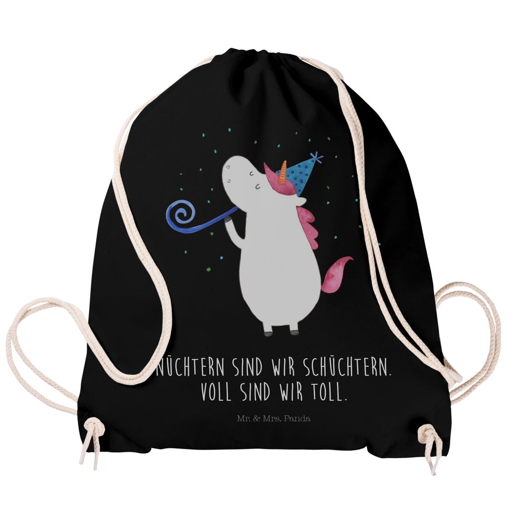 Sportbeutel Einhorn Party Turnbeutel, Beutel, Sporttasche, Tasche, Stoffbeutel, Einhorn, Einhörner, Einhorn Deko, Pegasus, Unicorn, Glitzer, Konfetti, Party, Geburtstag, Feier, Fest, Alkohol, Disco, Club