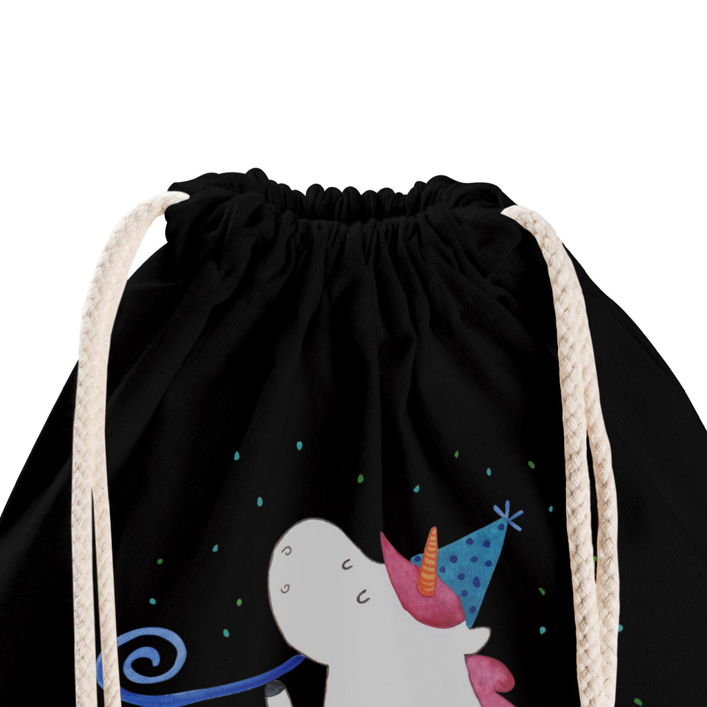 Sportbeutel Einhorn Party Turnbeutel, Beutel, Sporttasche, Tasche, Stoffbeutel, Einhorn, Einhörner, Einhorn Deko, Pegasus, Unicorn, Glitzer, Konfetti, Party, Geburtstag, Feier, Fest, Alkohol, Disco, Club
