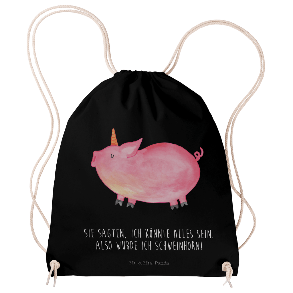 Sportbeutel Einhorn Schweinhorn Turnbeutel, Beutel, Sporttasche, Tasche, Stoffbeutel, Einhorn, Einhörner, Einhorn Deko, Pegasus, Unicorn, Party, Spaß, Schwein, Schweinhorn, Bauer, witzig. lustig, Spruch, geschenk, Pig, Piggy, funny, english, englisch