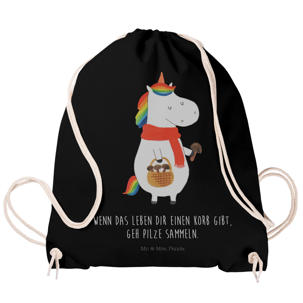 Sportbeutel Einhorn Pilz Turnbeutel, Beutel, Sporttasche, Tasche, Stoffbeutel, Einhorn, Einhörner, Einhorn Deko, Pegasus, Unicorn, Pilze, Pilzsammler, Motivation, Spruch, Liebeskummer