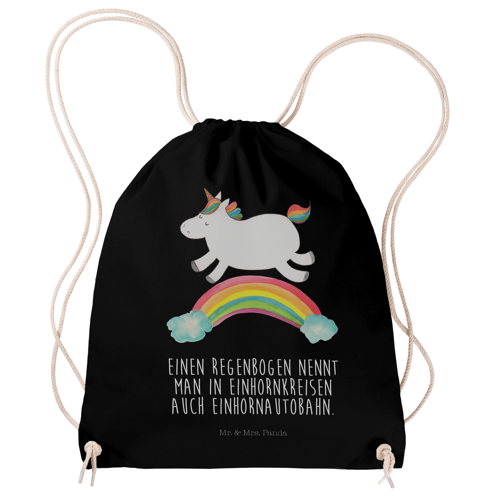 Sportbeutel Einhorn Regenbogen Turnbeutel, Beutel, Sporttasche, Tasche, Stoffbeutel, Einhorn, Einhörner, Einhorn Deko, Pegasus, Unicorn, Regenbogen, Glitzer, Einhornpower, Erwachsenwerden, Einhornautobahn