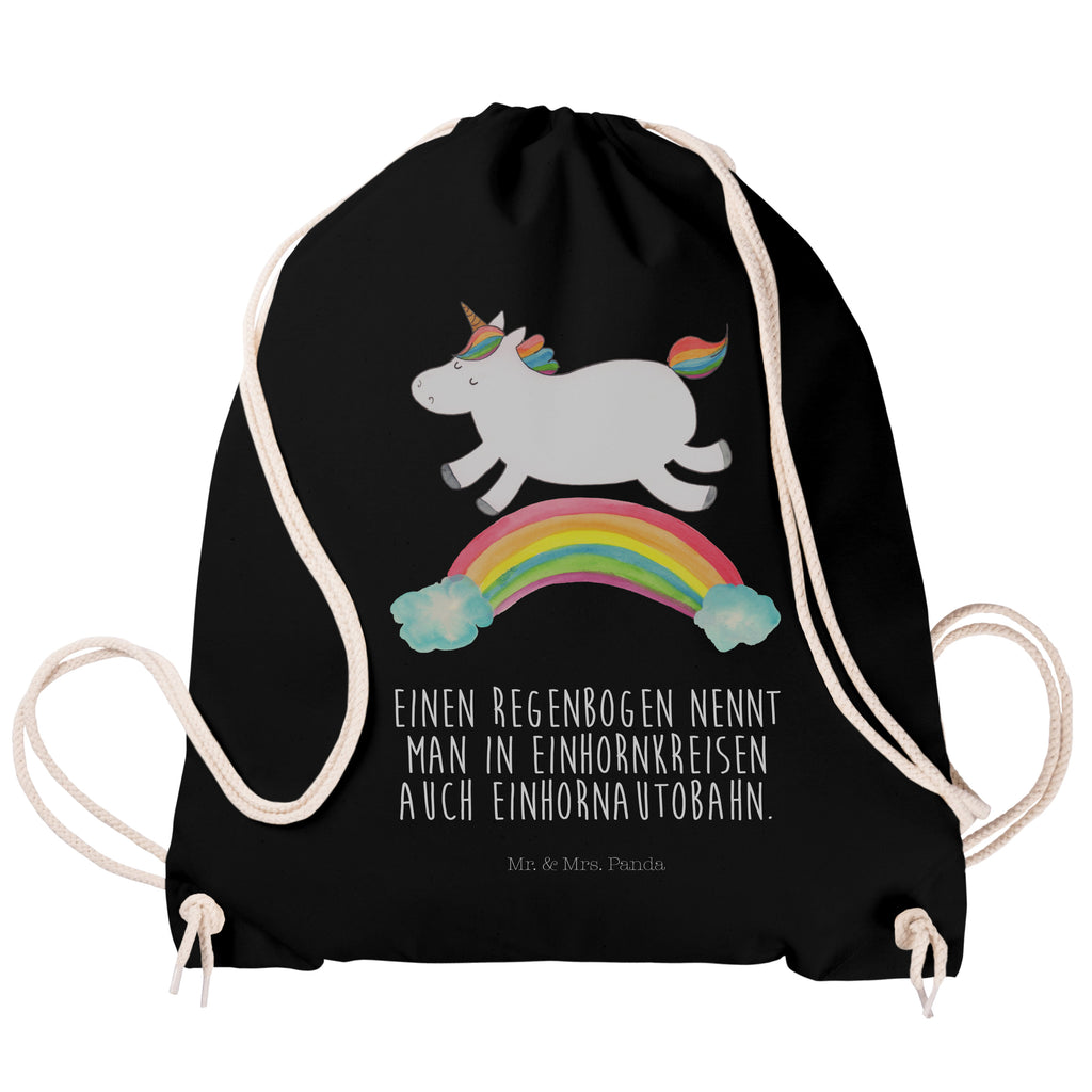 Sportbeutel Einhorn Regenbogen Turnbeutel, Beutel, Sporttasche, Tasche, Stoffbeutel, Einhorn, Einhörner, Einhorn Deko, Pegasus, Unicorn, Regenbogen, Glitzer, Einhornpower, Erwachsenwerden, Einhornautobahn