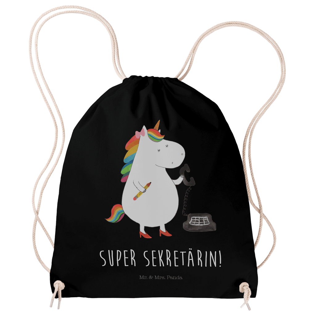 Sportbeutel Einhorn Sekretärin Turnbeutel, Beutel, Sporttasche, Tasche, Stoffbeutel, Einhorn, Einhörner, Einhorn Deko, Pegasus, Unicorn, Sekretärin, Büro, Rechtsanwältin, Rechtsanwaltsgehilfin, Steuerbüro, Steuerkanzlei, Bürokraft, Bürohilfe
