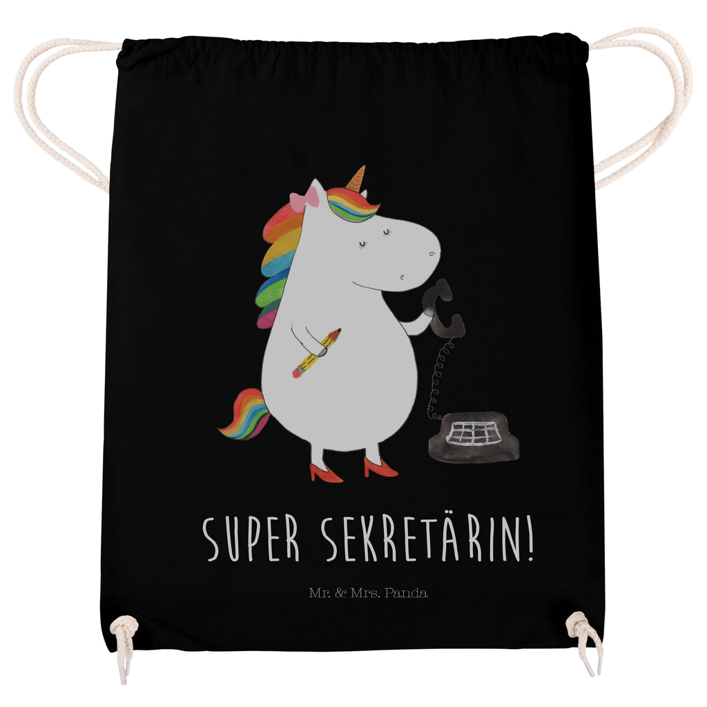 Sportbeutel Einhorn Sekretärin Turnbeutel, Beutel, Sporttasche, Tasche, Stoffbeutel, Einhorn, Einhörner, Einhorn Deko, Pegasus, Unicorn, Sekretärin, Büro, Rechtsanwältin, Rechtsanwaltsgehilfin, Steuerbüro, Steuerkanzlei, Bürokraft, Bürohilfe