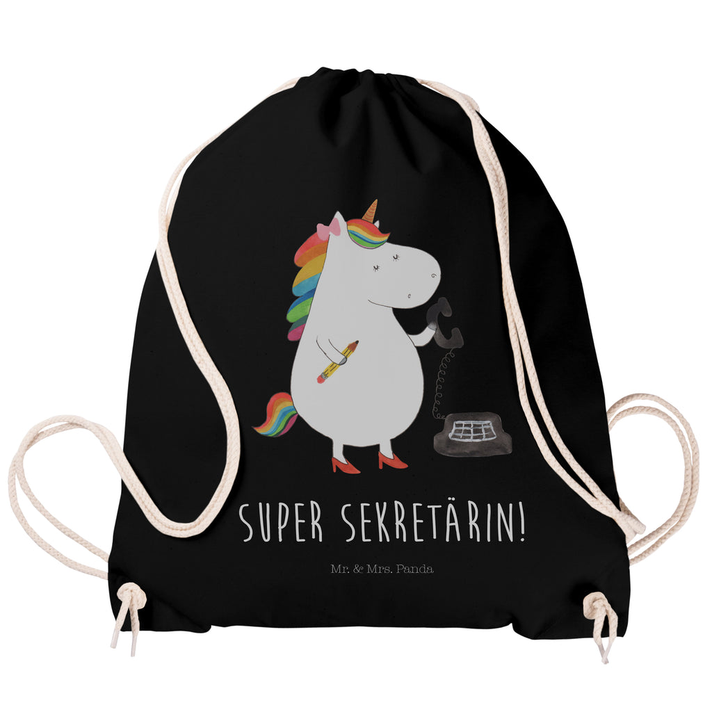 Sportbeutel Einhorn Sekretärin Turnbeutel, Beutel, Sporttasche, Tasche, Stoffbeutel, Einhorn, Einhörner, Einhorn Deko, Pegasus, Unicorn, Sekretärin, Büro, Rechtsanwältin, Rechtsanwaltsgehilfin, Steuerbüro, Steuerkanzlei, Bürokraft, Bürohilfe