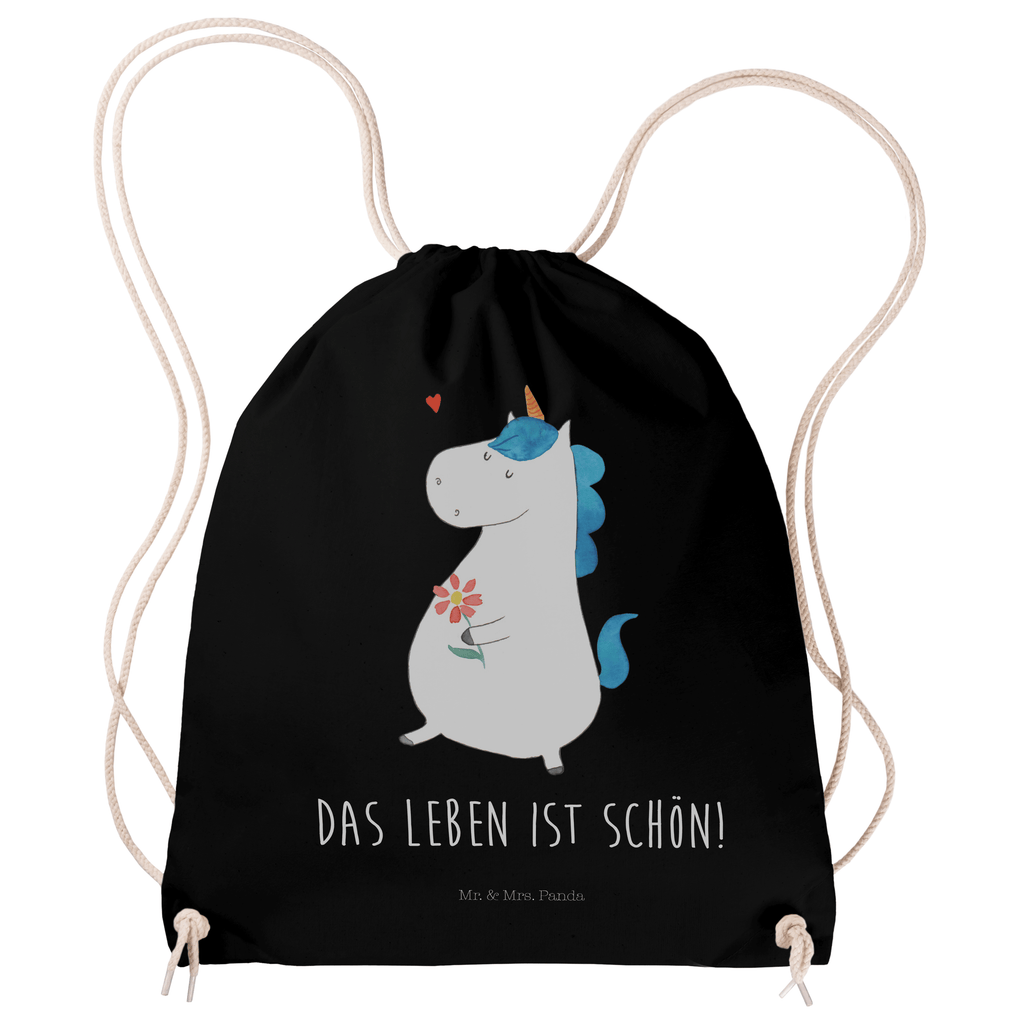 Sportbeutel Einhorn Spaziergang Turnbeutel, Beutel, Sporttasche, Tasche, Stoffbeutel, Einhorn, Einhörner, Einhorn Deko, Pegasus, Unicorn, Glitzer, Blumen, Spaziergang, Motivation, Gute Laune, Freude, Freundin, Mutter, Schwester