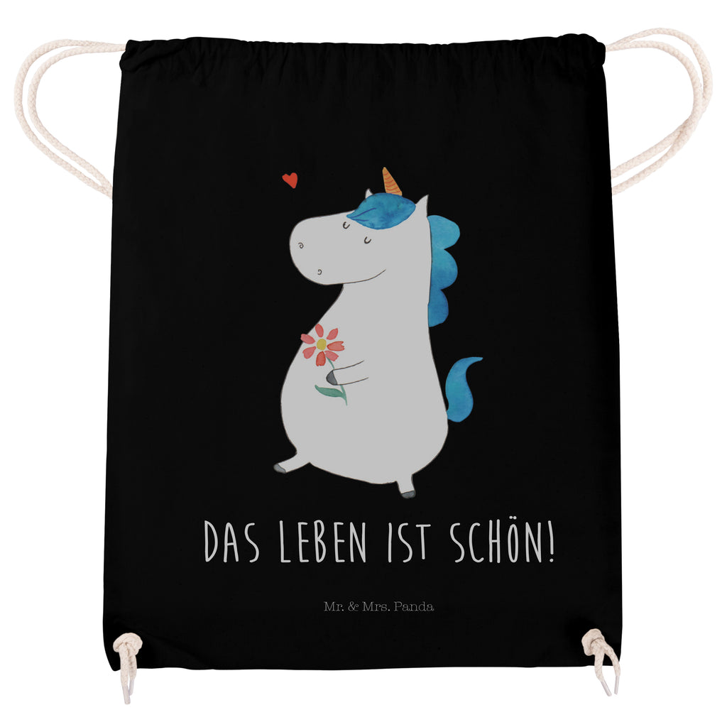 Sportbeutel Einhorn Spaziergang Turnbeutel, Beutel, Sporttasche, Tasche, Stoffbeutel, Einhorn, Einhörner, Einhorn Deko, Pegasus, Unicorn, Glitzer, Blumen, Spaziergang, Motivation, Gute Laune, Freude, Freundin, Mutter, Schwester