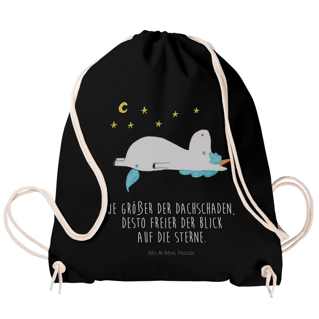 Sportbeutel Einhorn Sternenhimmel Turnbeutel, Beutel, Sporttasche, Tasche, Stoffbeutel, Einhorn, Einhörner, Einhorn Deko, Pegasus, Unicorn, Sterne, Dachschaden, Verrückt, Sternenhimmel