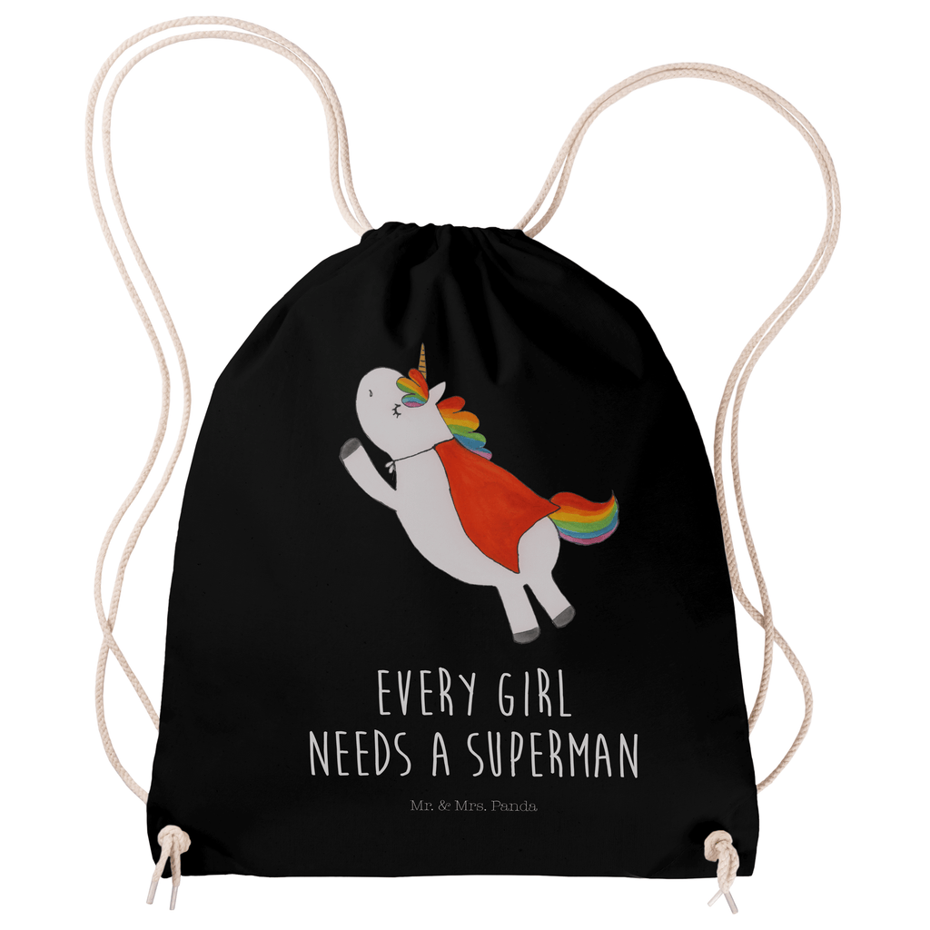Sportbeutel Einhorn Super Turnbeutel, Beutel, Sporttasche, Tasche, Stoffbeutel, Einhorn, Einhörner, Einhorn Deko, Pegasus, Unicorn, Traummann, Superheld, Held, Freundin, Geschenk, Girl, Mädchen