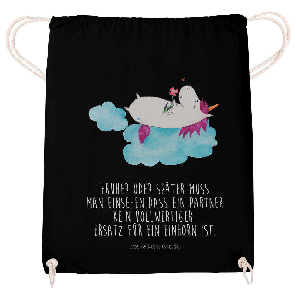Sportbeutel Einhorn verliebt auf Wolke Turnbeutel, Beutel, Sporttasche, Tasche, Stoffbeutel, Einhorn, Einhörner, Einhorn Deko, Pegasus, Unicorn, verliebt, Liebe, Liebesbeweis, Freundin, Wolke
