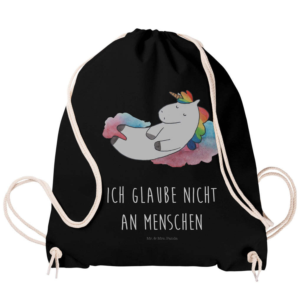 Sportbeutel Einhorn Wolke 7 Turnbeutel, Beutel, Sporttasche, Tasche, Stoffbeutel, Einhorn, Einhörner, Einhorn Deko, Pegasus, Unicorn, verliebt, Menschen, witzig, lustig, Geschenk, Glaube, Realität, Lächeln