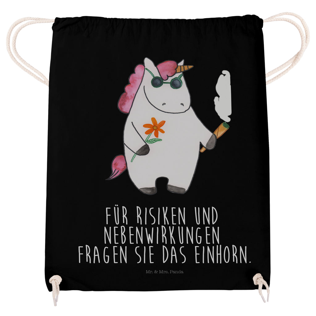 Sportbeutel Einhorn Woodstock Turnbeutel, Beutel, Sporttasche, Tasche, Stoffbeutel, Einhorn, Einhörner, Einhorn Deko, Pegasus, Unicorn, Kiffen, Joint, Zigarette, Alkohol, Party, Spaß. lustig, witzig, Woodstock
