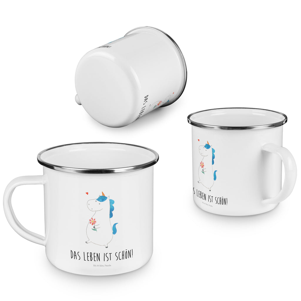 Camping Emaille Tasse Einhorn Spaziergang Campingtasse, Trinkbecher, Metalltasse, Outdoor Tasse, Emaille Trinkbecher, Blechtasse Outdoor, Emaille Campingbecher, Edelstahl Trinkbecher, Metalltasse für Camping, Kaffee Blechtasse, Camping Tasse Metall, Einhorn, Einhörner, Einhorn Deko, Pegasus, Unicorn, Glitzer, Blumen, Spaziergang, Motivation, Gute Laune, Freude, Freundin, Mutter, Schwester