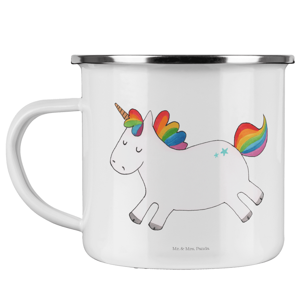 Camping Emaille Tasse Einhorn Happy Campingtasse, Trinkbecher, Metalltasse, Outdoor Tasse, Emaille Trinkbecher, Blechtasse Outdoor, Emaille Campingbecher, Edelstahl Trinkbecher, Metalltasse für Camping, Kaffee Blechtasse, Camping Tasse Metall, Einhorn, Einhörner, Einhorn Deko, Pegasus, Unicorn, glücklich, fröhlich, Spaß, Freude, Lebensfreude, witzig, spannend, Lächeln, Lachen
