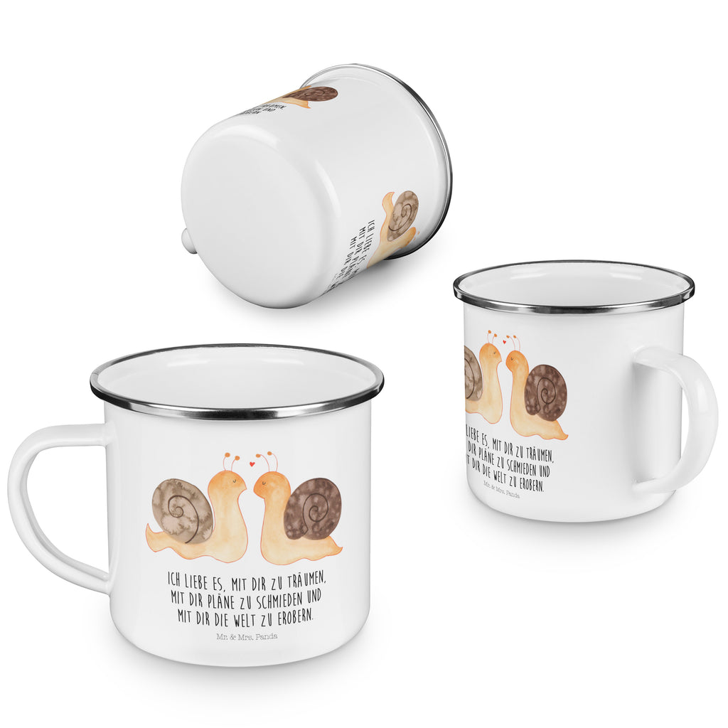 Camping Emaille Tasse Schnecken Liebe Campingtasse, Trinkbecher, Metalltasse, Outdoor Tasse, Emaille Trinkbecher, Blechtasse Outdoor, Emaille Campingbecher, Edelstahl Trinkbecher, Metalltasse für Camping, Kaffee Blechtasse, Camping Tasse Metall, Liebe, Partner, Freund, Freundin, Ehemann, Ehefrau, Heiraten, Verlobung, Heiratsantrag, Liebesgeschenk, Jahrestag, Hocheitstag