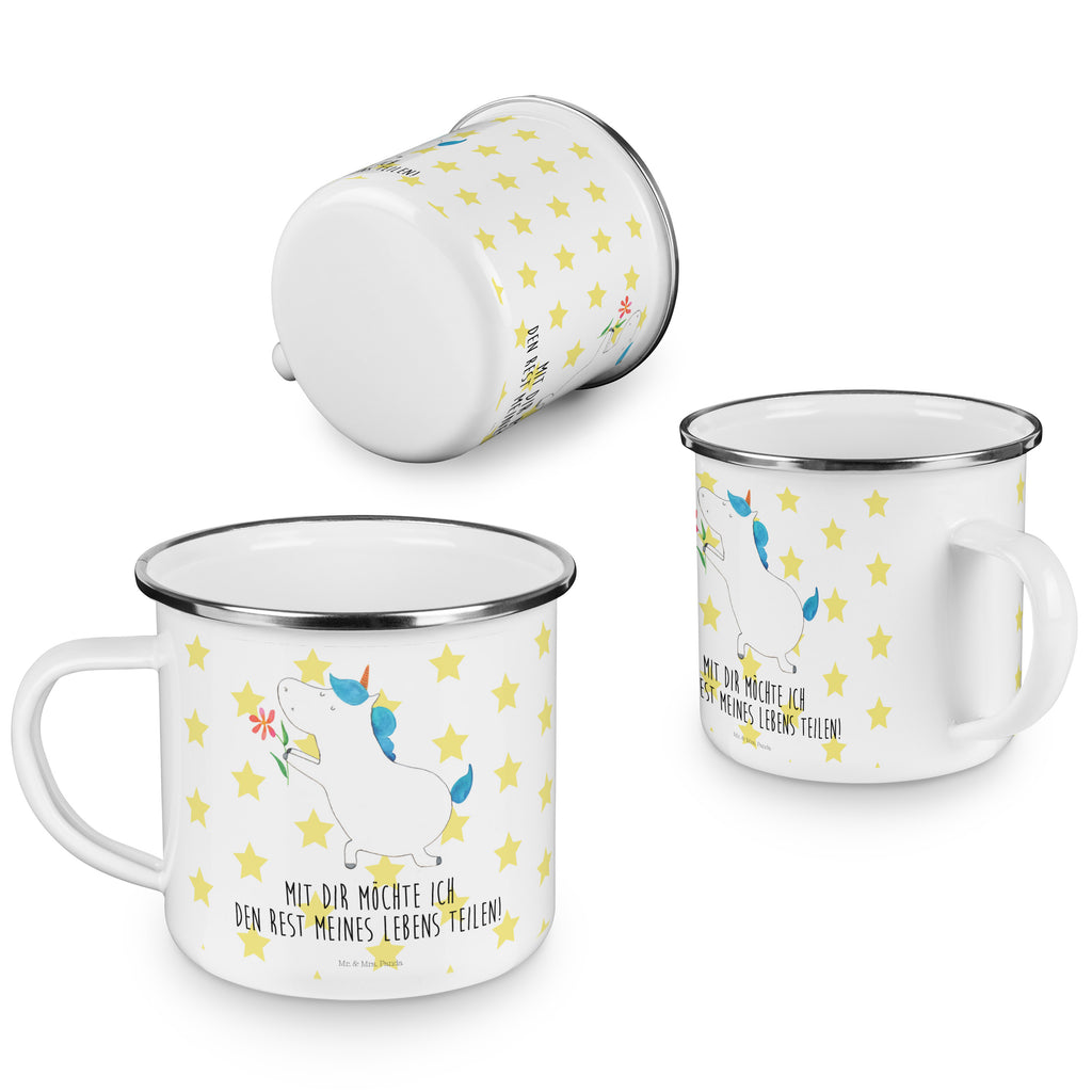 Camping Emaille Tasse Einhorn Blume Campingtasse, Trinkbecher, Metalltasse, Outdoor Tasse, Emaille Trinkbecher, Blechtasse Outdoor, Emaille Campingbecher, Edelstahl Trinkbecher, Metalltasse für Camping, Kaffee Blechtasse, Camping Tasse Metall, Einhorn, Einhörner, Einhorn Deko, Pegasus, Unicorn, Liebe, Liebesbeweis, Antrag, Heiratsantrag, Verlobung, Ehepaar, Pärchen, Partner, Freund, Freundin, Ehe, heiraten