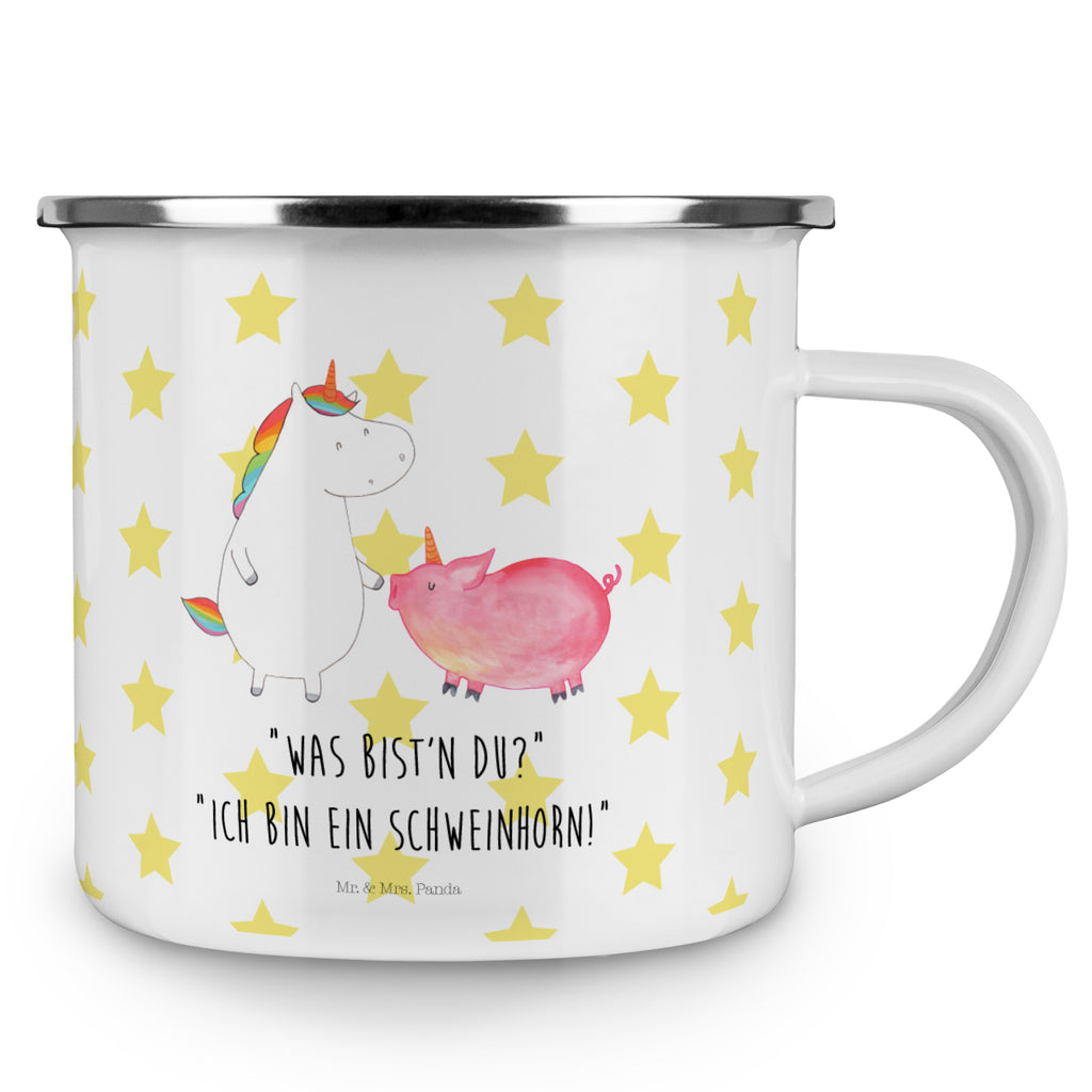 Camping Emaille Tasse Einhorn + Schweinhorn Campingtasse, Trinkbecher, Metalltasse, Outdoor Tasse, Emaille Trinkbecher, Blechtasse Outdoor, Emaille Campingbecher, Edelstahl Trinkbecher, Metalltasse für Camping, Kaffee Blechtasse, Camping Tasse Metall, Einhorn, Einhörner, Einhorn Deko, Pegasus, Unicorn, Freundschaft, Schweinhorn, Schwein, Freundin, Schweinchen