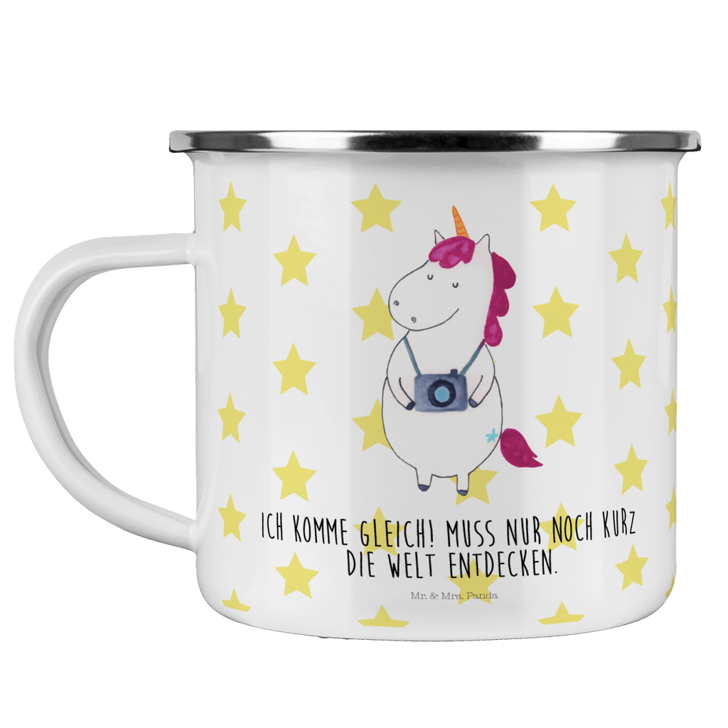 Camping Emaille Tasse Einhorn Fotograf Campingtasse, Trinkbecher, Metalltasse, Outdoor Tasse, Emaille Trinkbecher, Blechtasse Outdoor, Emaille Campingbecher, Edelstahl Trinkbecher, Metalltasse für Camping, Kaffee Blechtasse, Camping Tasse Metall, Einhorn, Einhörner, Einhorn Deko, Pegasus, Unicorn, Fotograf, Fotografie, Kamera, Reisen, Weltreise, Weltenbummler, Urlaub, Tourist, Kurztrip, Reise, Städtereise