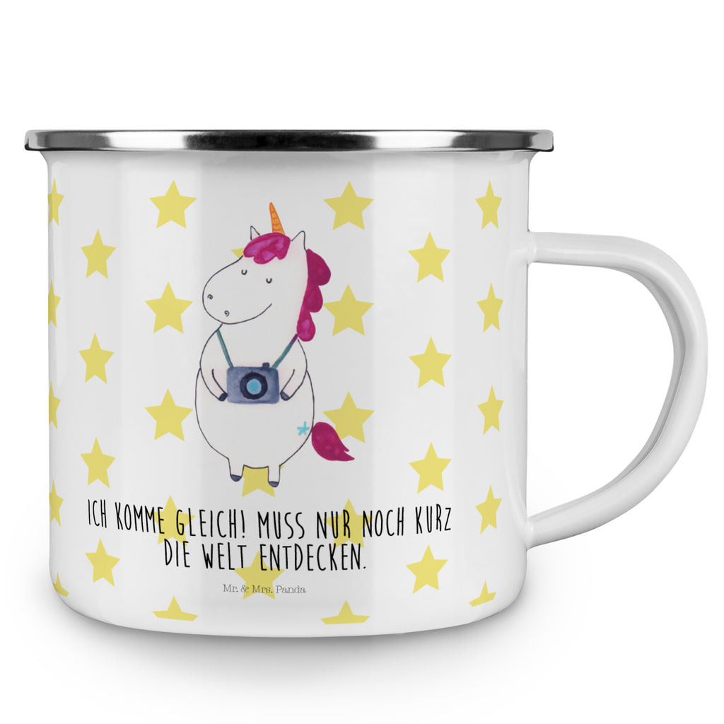 Camping Emaille Tasse Einhorn Fotograf Campingtasse, Trinkbecher, Metalltasse, Outdoor Tasse, Emaille Trinkbecher, Blechtasse Outdoor, Emaille Campingbecher, Edelstahl Trinkbecher, Metalltasse für Camping, Kaffee Blechtasse, Camping Tasse Metall, Einhorn, Einhörner, Einhorn Deko, Pegasus, Unicorn, Fotograf, Fotografie, Kamera, Reisen, Weltreise, Weltenbummler, Urlaub, Tourist, Kurztrip, Reise, Städtereise