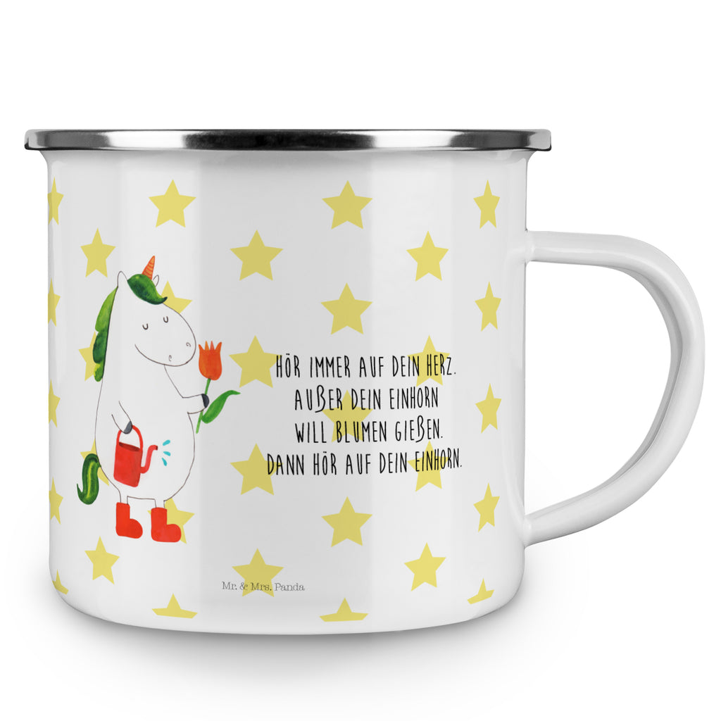 Camping Emaille Tasse Einhorn Gärtner Campingtasse, Trinkbecher, Metalltasse, Outdoor Tasse, Emaille Trinkbecher, Blechtasse Outdoor, Emaille Campingbecher, Edelstahl Trinkbecher, Metalltasse für Camping, Kaffee Blechtasse, Camping Tasse Metall, Einhorn, Einhörner, Einhorn Deko, Pegasus, Unicorn, Luftballon, Gießkanne, Giesskanne, Lebenslust, Freude, Blume, Freundin, Garten, Stiefel