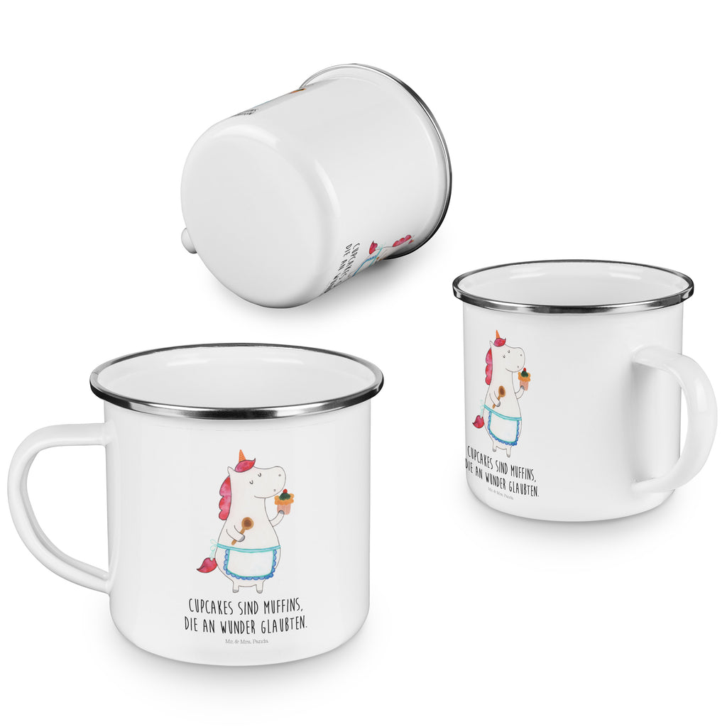 Camping Emaille Tasse Einhorn Küchenfee Campingtasse, Trinkbecher, Metalltasse, Outdoor Tasse, Emaille Trinkbecher, Blechtasse Outdoor, Emaille Campingbecher, Edelstahl Trinkbecher, Metalltasse für Camping, Kaffee Blechtasse, Camping Tasse Metall, Einhorn, Einhörner, Einhorn Deko, Pegasus, Unicorn, backen, Muffin, Motivation, Träumer, träumen, Bäckerin, Hobbykoch, Koch, Torte, Kuchen