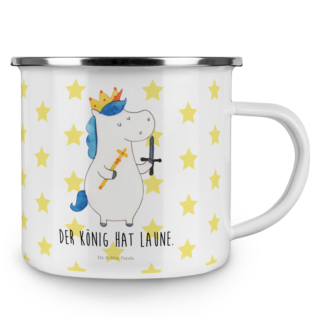 Camping Emaille Tasse Einhorn König mit Schwert Campingtasse, Trinkbecher, Metalltasse, Outdoor Tasse, Emaille Trinkbecher, Blechtasse Outdoor, Emaille Campingbecher, Edelstahl Trinkbecher, Metalltasse für Camping, Kaffee Blechtasse, Camping Tasse Metall, Einhorn, Einhörner, Einhorn Deko, Pegasus, Unicorn, König, Ritter, Mittelalter