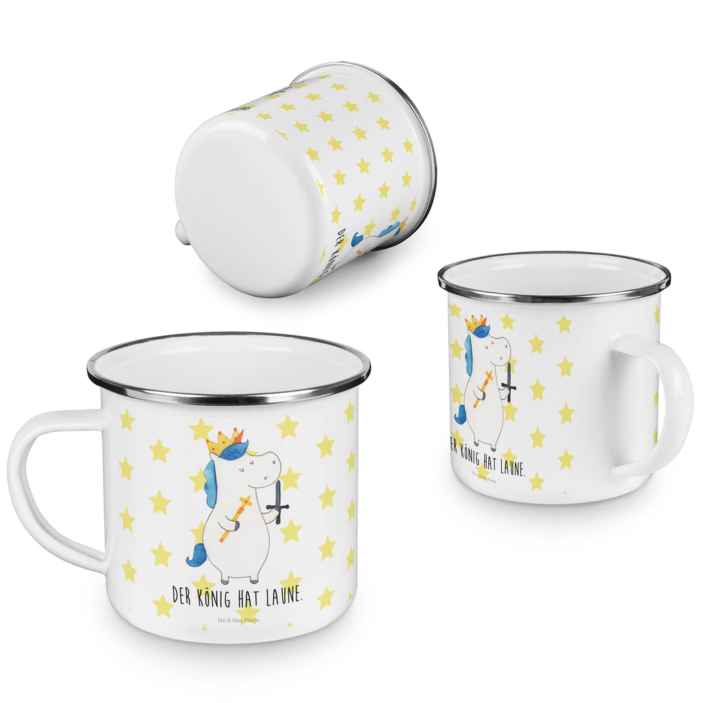 Camping Emaille Tasse Einhorn König mit Schwert Campingtasse, Trinkbecher, Metalltasse, Outdoor Tasse, Emaille Trinkbecher, Blechtasse Outdoor, Emaille Campingbecher, Edelstahl Trinkbecher, Metalltasse für Camping, Kaffee Blechtasse, Camping Tasse Metall, Einhorn, Einhörner, Einhorn Deko, Pegasus, Unicorn, König, Ritter, Mittelalter