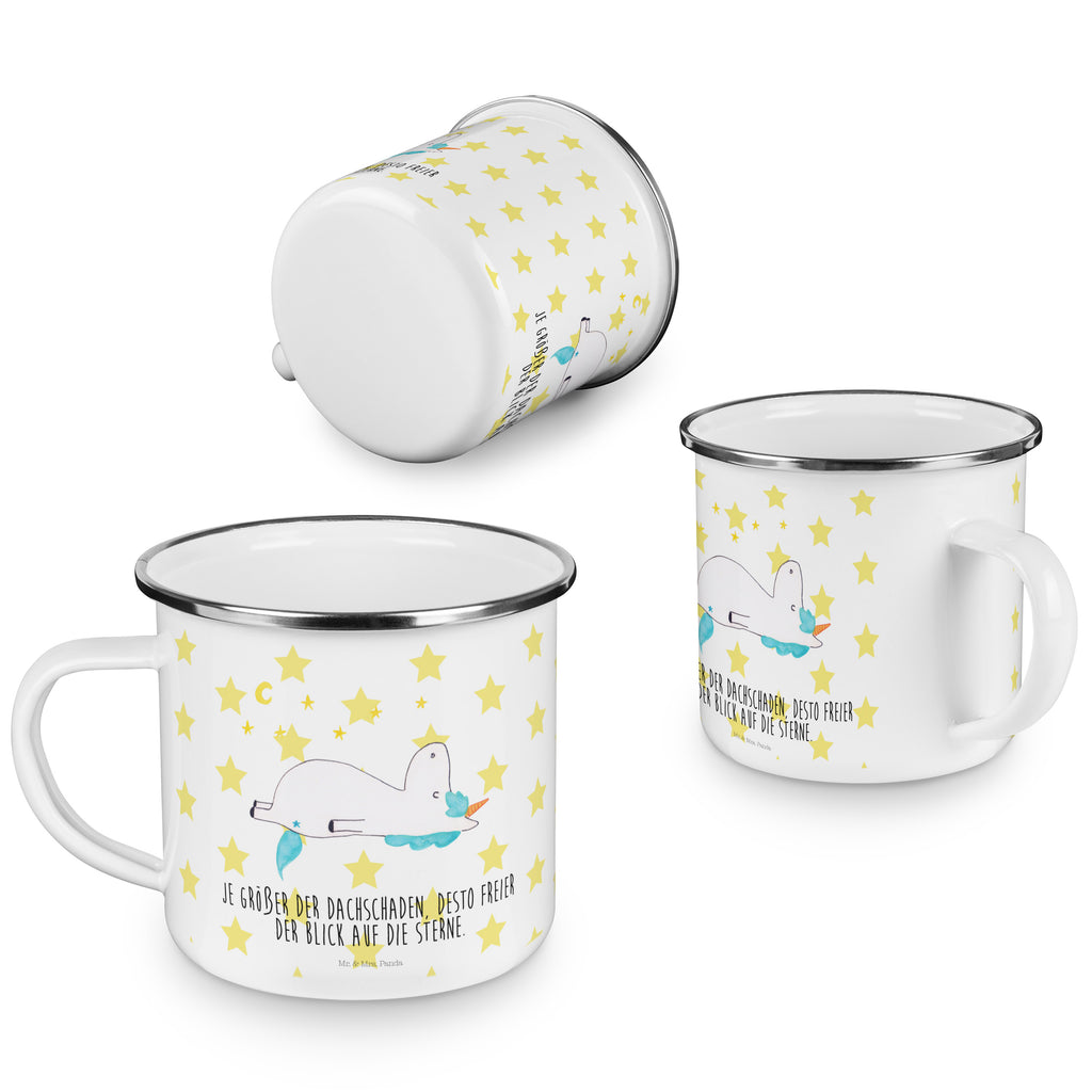 Camping Emaille Tasse Einhorn Sternenhimmel Campingtasse, Trinkbecher, Metalltasse, Outdoor Tasse, Emaille Trinkbecher, Blechtasse Outdoor, Emaille Campingbecher, Edelstahl Trinkbecher, Metalltasse für Camping, Kaffee Blechtasse, Camping Tasse Metall, Einhorn, Einhörner, Einhorn Deko, Pegasus, Unicorn, Sterne, Dachschaden, Verrückt, Sternenhimmel