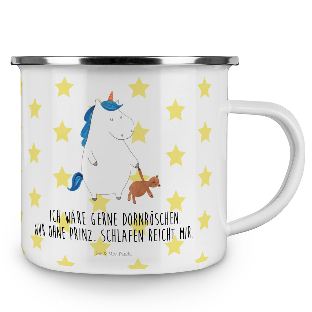 Camping Emaille Tasse Einhorn Teddy Campingtasse, Trinkbecher, Metalltasse, Outdoor Tasse, Emaille Trinkbecher, Blechtasse Outdoor, Emaille Campingbecher, Edelstahl Trinkbecher, Metalltasse für Camping, Kaffee Blechtasse, Camping Tasse Metall, Einhorn, Einhörner, Einhorn Deko, Pegasus, Unicorn, schlafen, gute Nacht, Single, Bett, Träumen, Freundin, Singleleben