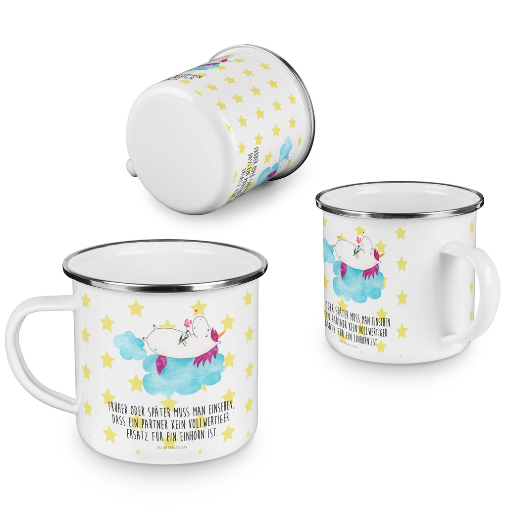 Camping Emaille Tasse Einhorn verliebt auf Wolke Campingtasse, Trinkbecher, Metalltasse, Outdoor Tasse, Emaille Trinkbecher, Blechtasse Outdoor, Emaille Campingbecher, Edelstahl Trinkbecher, Metalltasse für Camping, Kaffee Blechtasse, Camping Tasse Metall, Einhorn, Einhörner, Einhorn Deko, Pegasus, Unicorn, verliebt, Liebe, Liebesbeweis, Freundin, Wolke