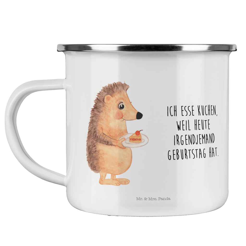 Camping Emaille Tasse Igel mit Kuchenstück Campingtasse, Trinkbecher, Metalltasse, Outdoor Tasse, Emaille Trinkbecher, Blechtasse Outdoor, Emaille Campingbecher, Edelstahl Trinkbecher, Metalltasse für Camping, Kaffee Blechtasse, Camping Tasse Metall, Tiermotive, Gute Laune, lustige Sprüche, Tiere, Igel, Essen Spruch, Kuchen, Backen Geschenk, Kuchen backen, Einladung Party, Geburtstagskuchen, Torte