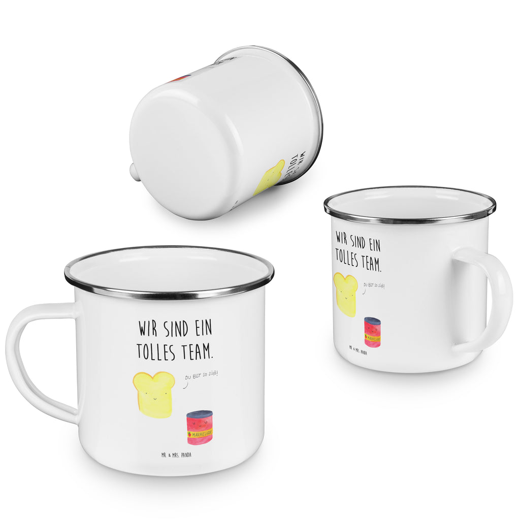 Camping Emaille Tasse Toast & Marmelade Campingtasse, Trinkbecher, Metalltasse, Outdoor Tasse, Emaille Trinkbecher, Blechtasse Outdoor, Emaille Campingbecher, Edelstahl Trinkbecher, Metalltasse für Camping, Kaffee Blechtasse, Camping Tasse Metall, Tiermotive, Gute Laune, lustige Sprüche, Tiere, Toast, Marmelade, Dreamteam, süße Postkarte, süß, Küche Deko, Küche Spruch, Frühstück Einladung, Brot, Toastbrot