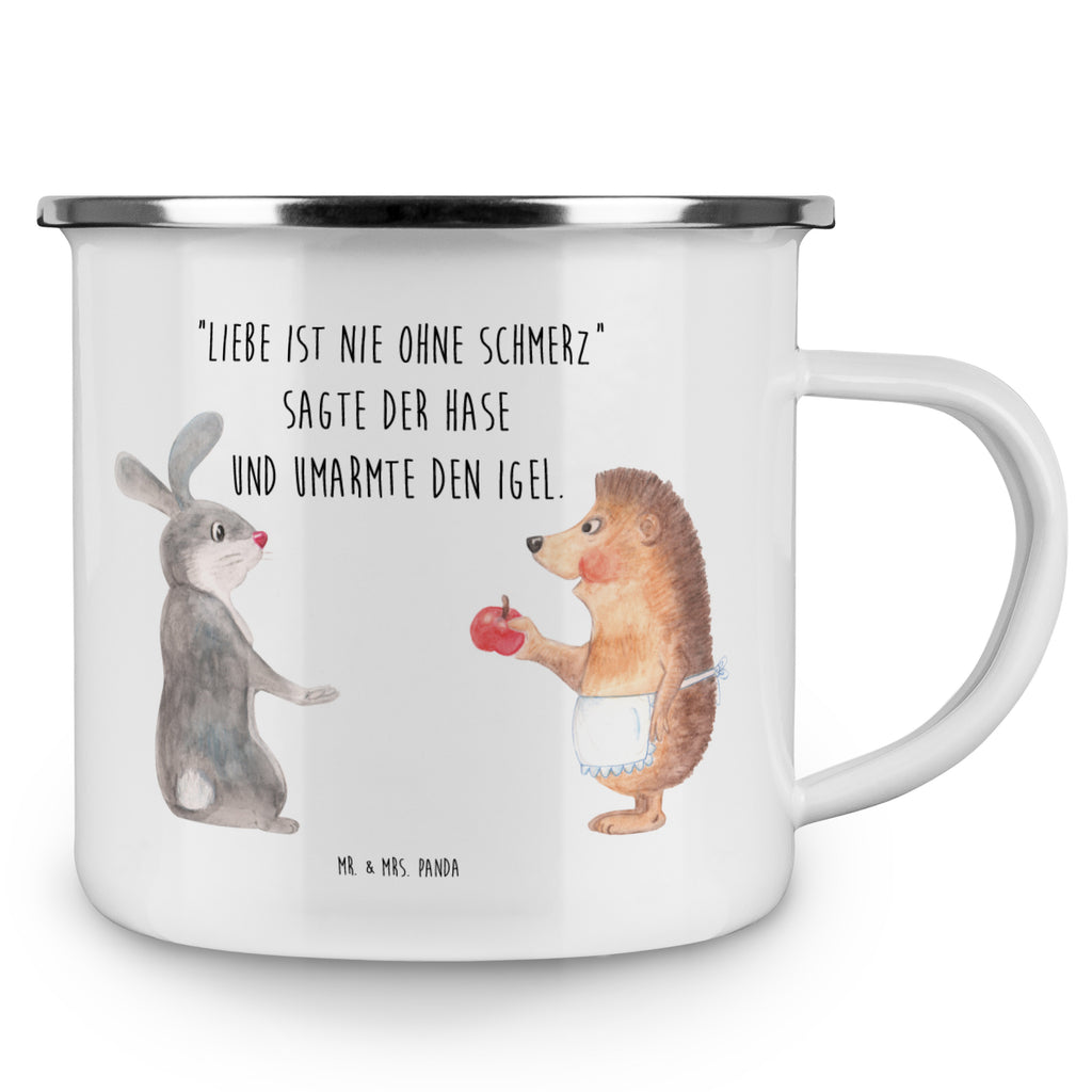 Camping Emaille Tasse Liebe ist nie ohne Schmerz Campingtasse, Trinkbecher, Metalltasse, Outdoor Tasse, Emaille Trinkbecher, Blechtasse Outdoor, Emaille Campingbecher, Edelstahl Trinkbecher, Metalltasse für Camping, Kaffee Blechtasse, Camping Tasse Metall, Tiermotive, Gute Laune, lustige Sprüche, Tiere, Igel und Hase, Igel, Hase, Liebe Spruch, Liebeskummer Geschenk, Herzschmerz, Trösten, Trennungsschmerz, Spruch romantisch