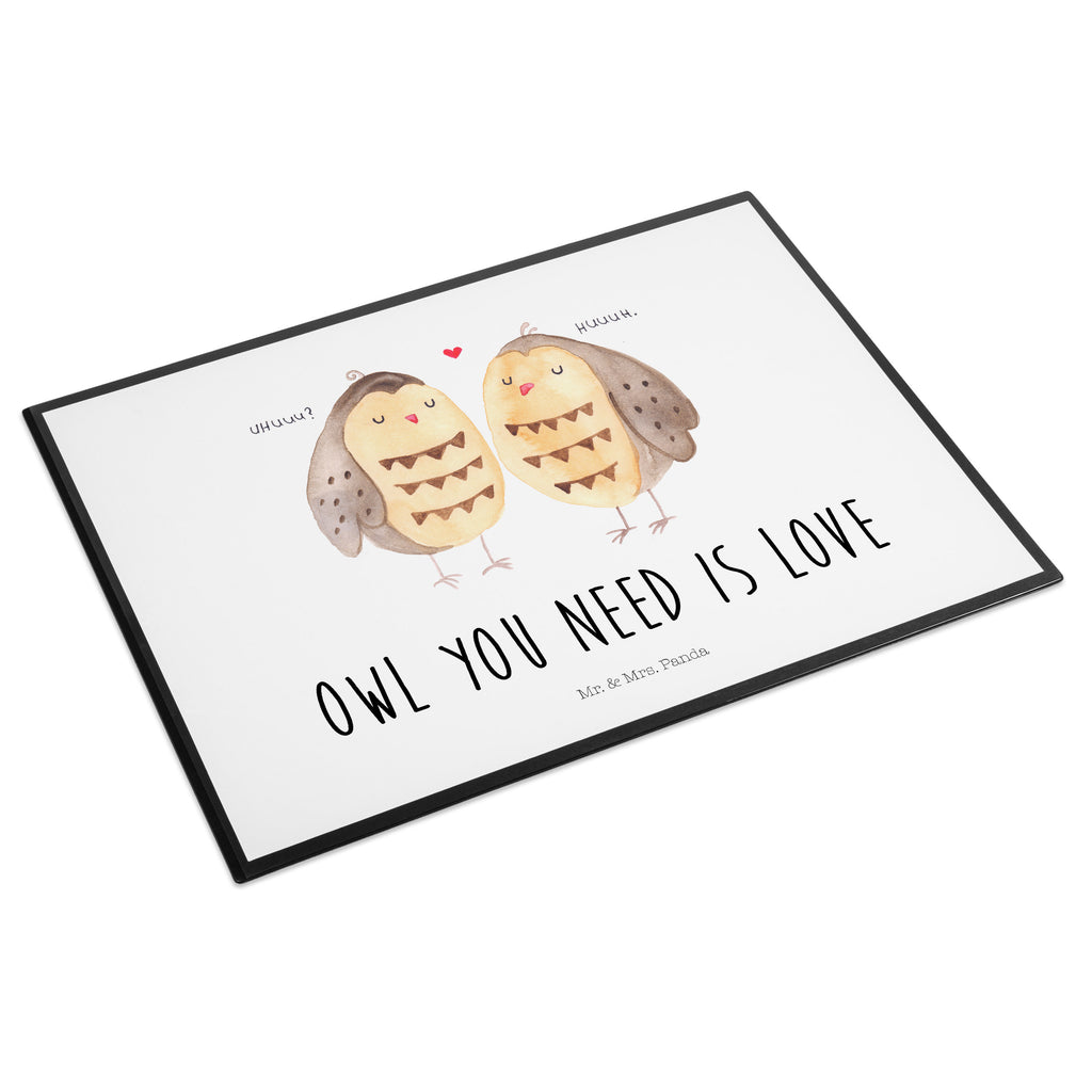 Schreibtischunterlage Eule Liebe Schreibunterlage, Schreibtischauflage, Bürobedarf, Büroartikel, Schreibwaren, Schreibtisch Unterlagen, Schreibtischunterlage Groß, Eule, Eule Deko, Liebe, Hochzeit Spruch, Owl, All you need is love, Liebe Spruch, Freundin Geschenk, Freund, Wortspiel lustig