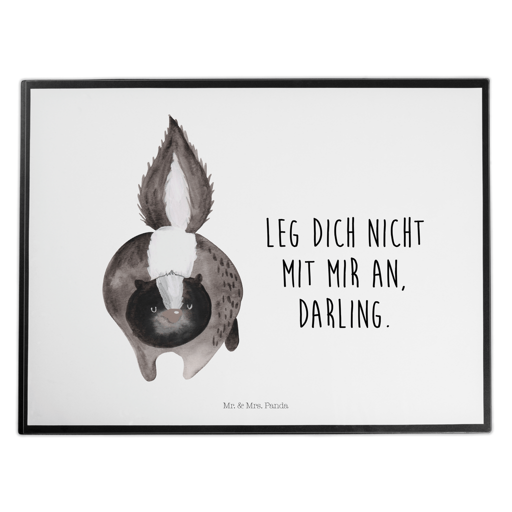 Schreibtischunterlage Stinktier Angriff Schreibunterlage, Schreibtischauflage, Bürobedarf, Büroartikel, Schreibwaren, Schreibtisch Unterlagen, Schreibtischunterlage Groß, Stinktier, Skunk, Wildtier, Raubtier, Stinker, Stinki, wütend, Drohung