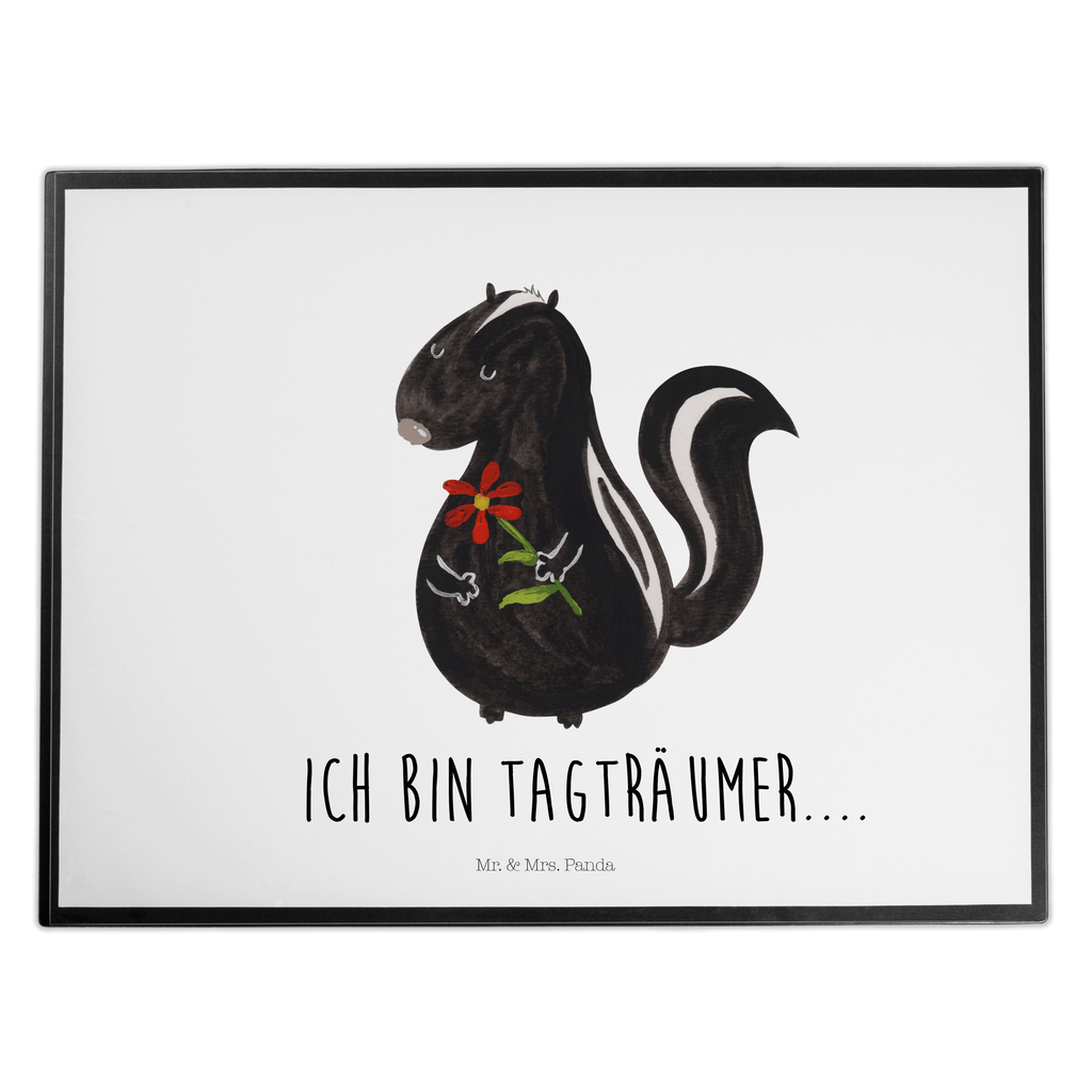 Schreibtischunterlage Stinktier Blume Schreibunterlage, Schreibtischauflage, Bürobedarf, Büroartikel, Schreibwaren, Schreibtisch Unterlagen, Schreibtischunterlage Groß, Stinktier, Skunk, Wildtier, Raubtier, Stinker, Stinki, Tagträumer, verträumt, Dreams, Träume